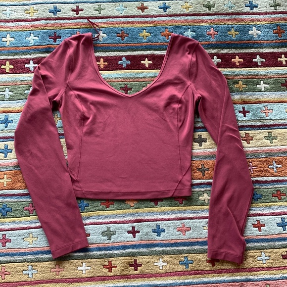 Lululemon Align Long Sleeve Cropped Top Size 6 NWOT - Picture 1 of 3